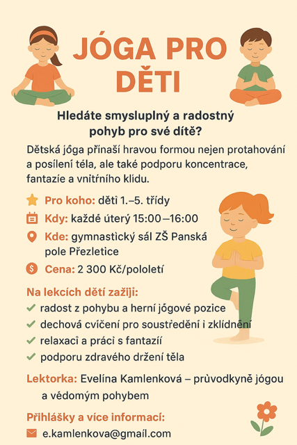 Kroužek jógy pro děti